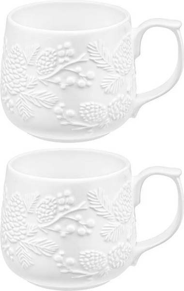 Набор кружек Elan Gallery Шишки 950396 - фото