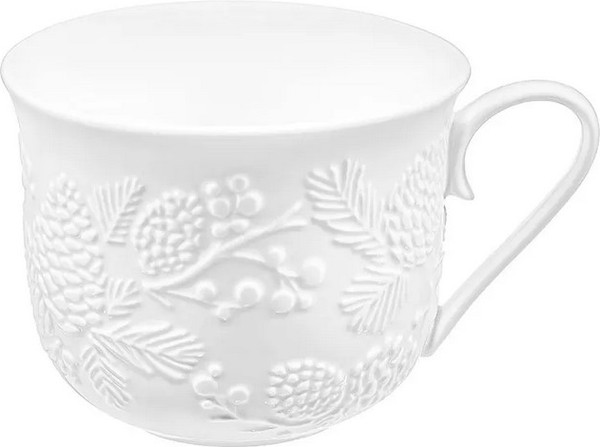 Чашка с блюдцем Elan Gallery Шишки 950449