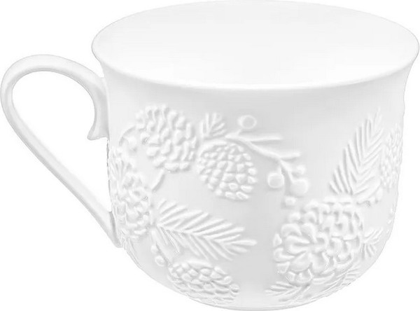 Чашка с блюдцем Elan Gallery Шишки 950449