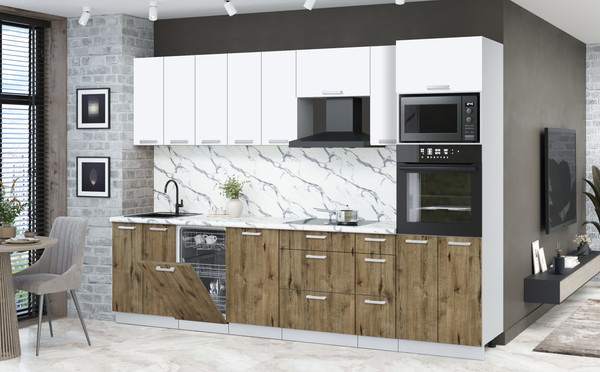 Кухонный гарнитур Интерлиния Мила Лайт 3.0-ПМ3