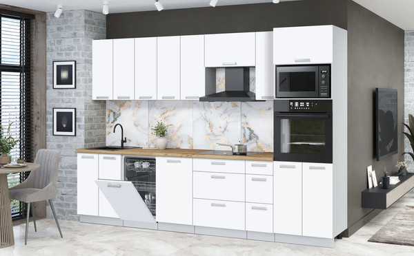 Кухонный гарнитур Интерлиния Мила Лайт 3.05-ПМ3