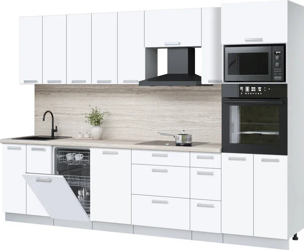 Кухонный гарнитур Интерлиния Мила Лайт 3.05-ПМ3 - фото