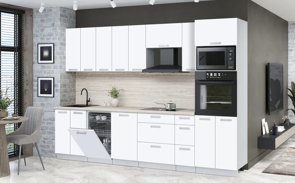 Кухонный гарнитур Интерлиния Мила Лайт 3.05-ПМ3