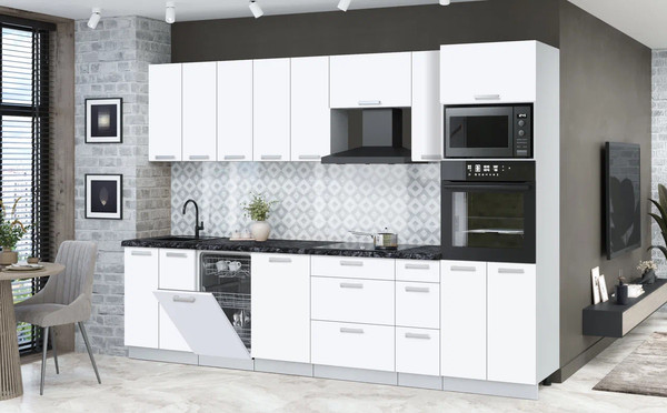 Кухонный гарнитур Интерлиния Мила Лайт 3.05-ПМ3