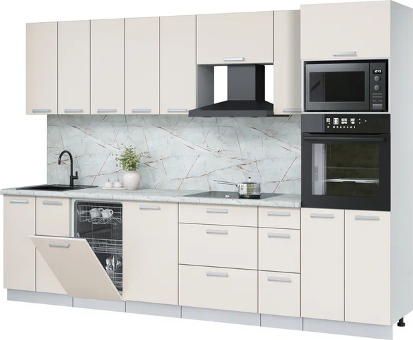 Кухонный гарнитур Интерлиния Мила Лайт 3.05-ПМ3 - фото