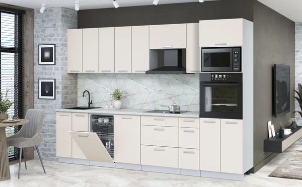 Кухонный гарнитур Интерлиния Мила Лайт 3.05-ПМ3