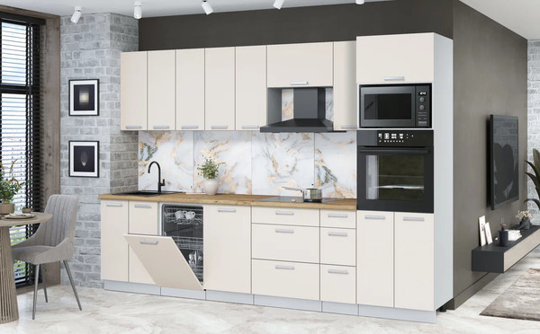 Кухонный гарнитур Интерлиния Мила Лайт 3.05-ПМ3