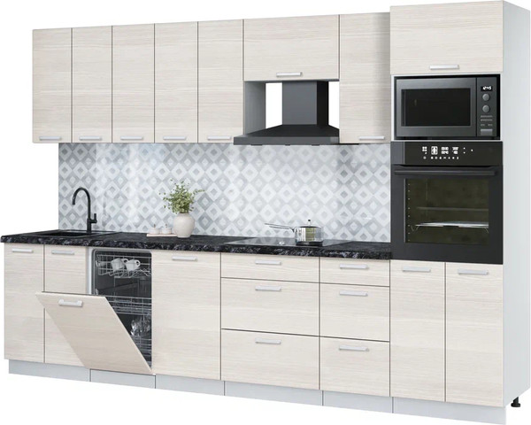 Кухонный гарнитур Интерлиния Мила Лайт 3.1-ПМ3 - фото