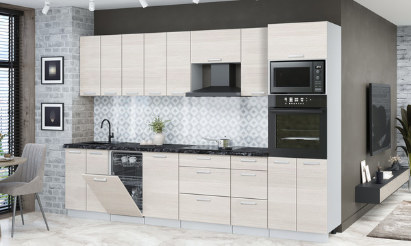 Кухонный гарнитур Интерлиния Мила Лайт 3.1-ПМ3