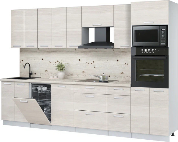 Кухонный гарнитур Интерлиния Мила Лайт 3.1-ПМ3  - фото