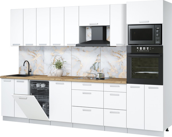 Кухонный гарнитур Интерлиния Мила Лайт 3.1-ПМ3 - фото