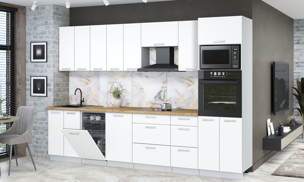 Кухонный гарнитур Интерлиния Мила Лайт 3.1-ПМ3