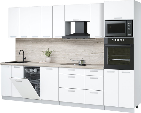 Кухонный гарнитур Интерлиния Мила Лайт 3.1-ПМ3  - фото