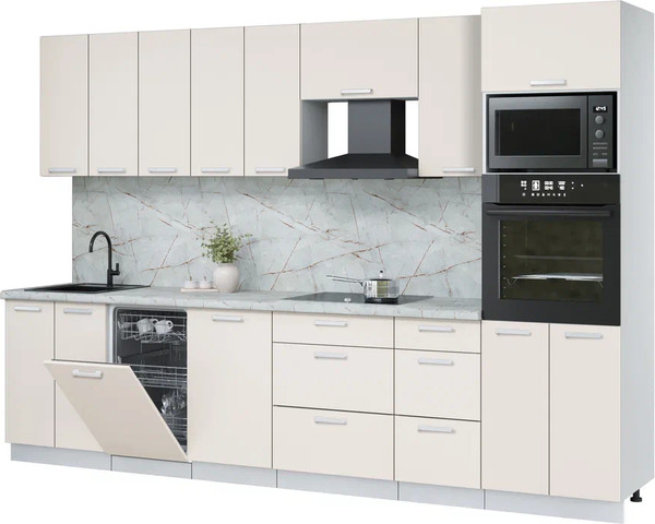 Кухонный гарнитур Интерлиния Мила Лайт 3.1-ПМ3  - фото