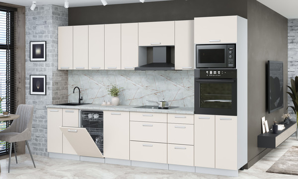 Кухонный гарнитур Интерлиния Мила Лайт 3.1-ПМ3 