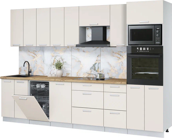 Кухонный гарнитур Интерлиния Мила Лайт 3.1-ПМ3  - фото