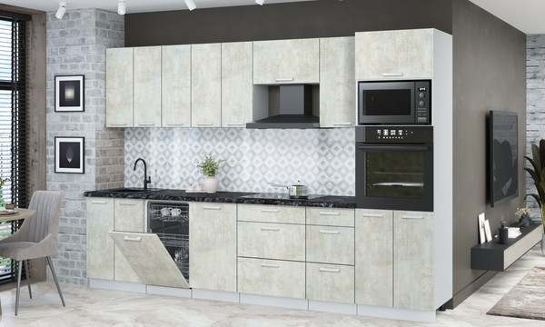 Кухонный гарнитур Интерлиния Мила Лайт 3.1-ПМ3 