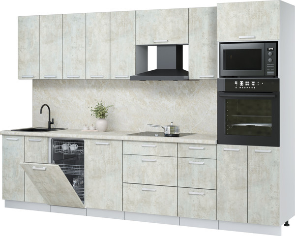 Кухонный гарнитур Интерлиния Мила Лайт 3.1-ПМ3  - фото