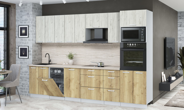 Кухонный гарнитур Интерлиния Мила Лайт 3.1-ПМ3 