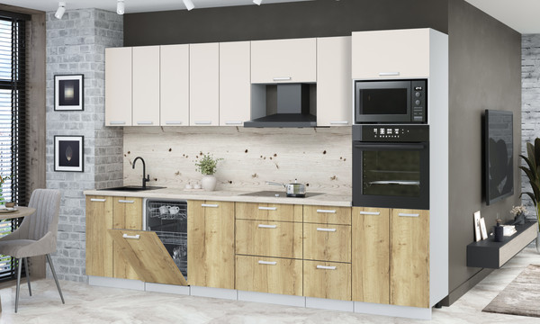 Кухонный гарнитур Интерлиния Мила Лайт 3.1-ПМ3 