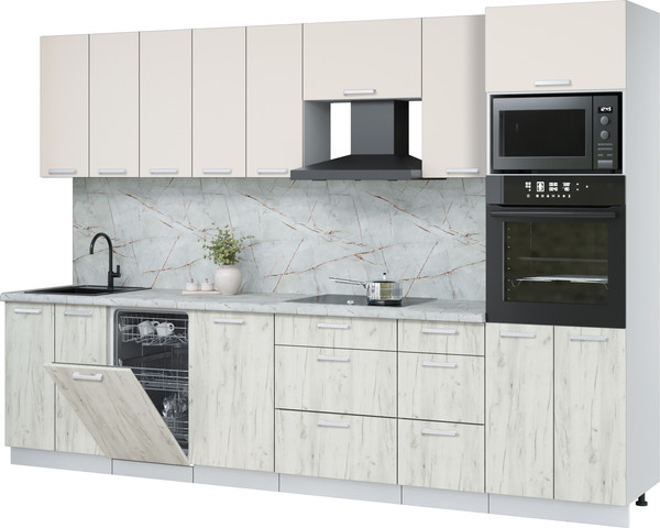 Кухонный гарнитур Интерлиния Мила Лайт 3.1-ПМ3  - фото