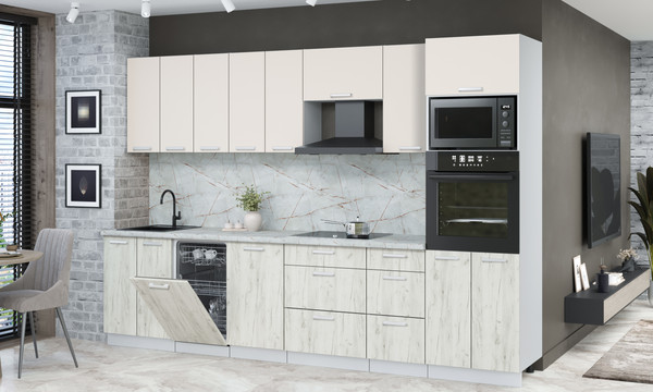 Кухонный гарнитур Интерлиния Мила Лайт 3.1-ПМ3 