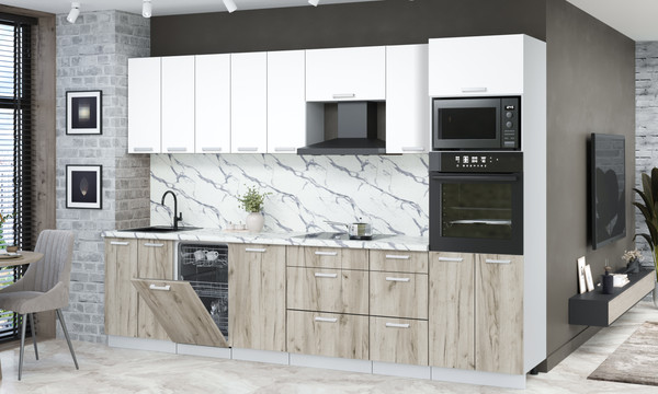 Кухонный гарнитур Интерлиния Мила Лайт 3.1-ПМ3 