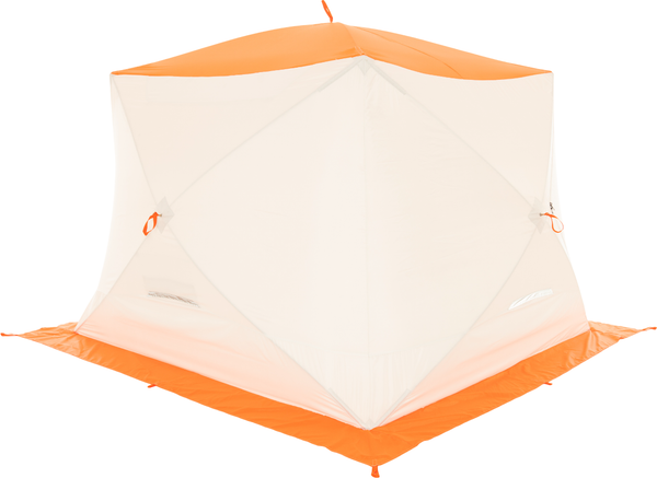 Палатка Пингвин Shelters MrFisher ЛОНГ 250 (белый/оранжевый) - фото