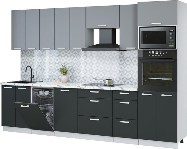 Кухонный гарнитур Интерлиния Мила Лайт 3.1-ПМ3  - фото