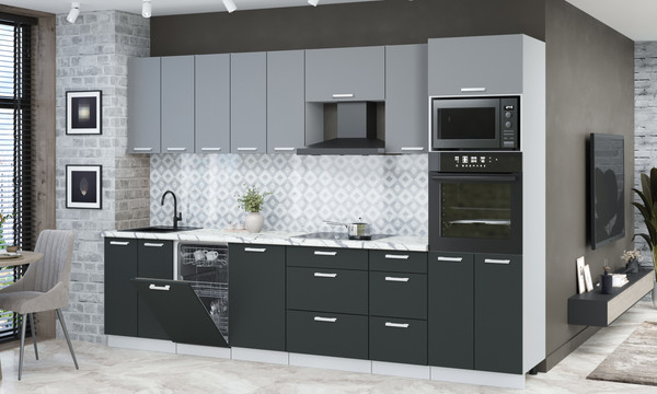 Кухонный гарнитур Интерлиния Мила Лайт 3.1-ПМ3 