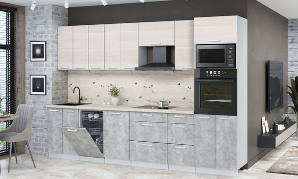 Кухонный гарнитур Интерлиния Мила Лайт 3.1-ПМ3 