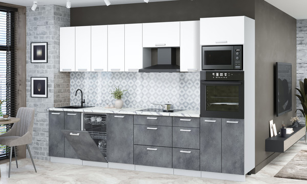 Кухонный гарнитур Интерлиния Мила Лайт 3.1-ПМ3 