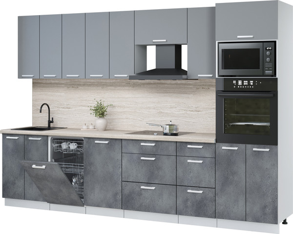 Кухонный гарнитур Интерлиния Мила Лайт 3.1-ПМ3  - фото