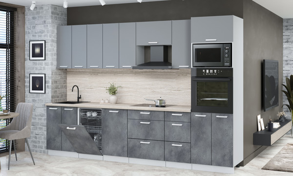 Кухонный гарнитур Интерлиния Мила Лайт 3.1-ПМ3 