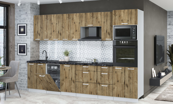 Кухонный гарнитур Интерлиния Мила Лайт 3.1-ПМ3 