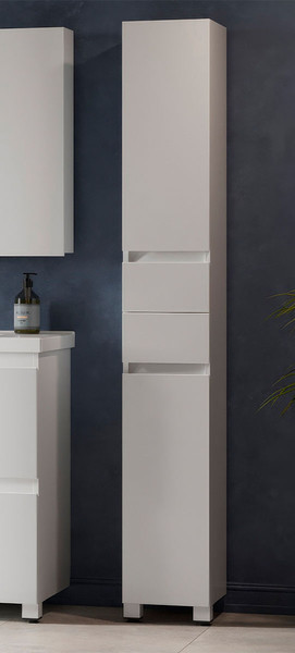 Шкаф-пенал для ванной Belux Неаполь П 26-02 (1, белый глянцевый) - фото