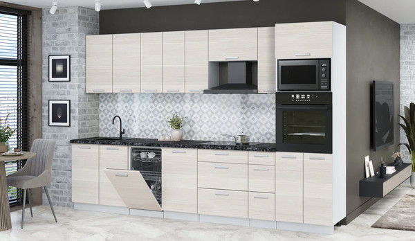 Кухонный гарнитур Интерлиния Мила Лайт 3.2-ПМ3 