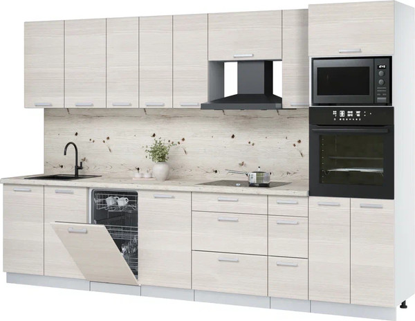 Кухонный гарнитур Интерлиния Мила Лайт 3.2-ПМ3  - фото