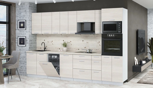 Кухонный гарнитур Интерлиния Мила Лайт 3.2-ПМ3 