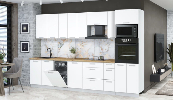 Кухонный гарнитур Интерлиния Мила Лайт 3.2-ПМ3 