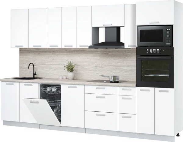 Кухонный гарнитур Интерлиния Мила Лайт 3.2-ПМ3  - фото