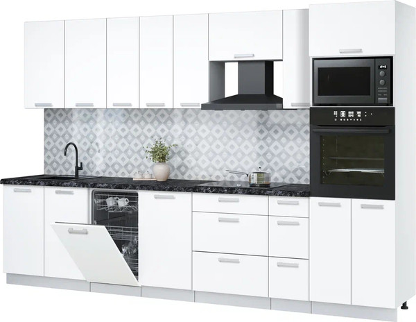 Кухонный гарнитур Интерлиния Мила Лайт 3.2-ПМ3  - фото