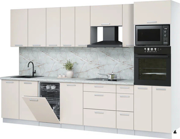 Кухонный гарнитур Интерлиния Мила Лайт 3.2-ПМ3  - фото