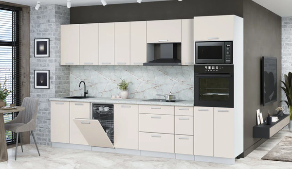 Кухонный гарнитур Интерлиния Мила Лайт 3.2-ПМ3 