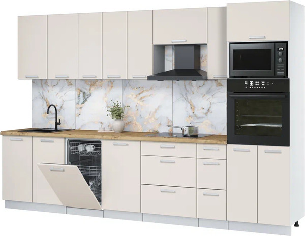 Кухонный гарнитур Интерлиния Мила Лайт 3.2-ПМ3  - фото