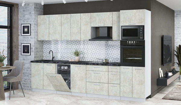 Кухонный гарнитур Интерлиния Мила Лайт 3.2-ПМ3 