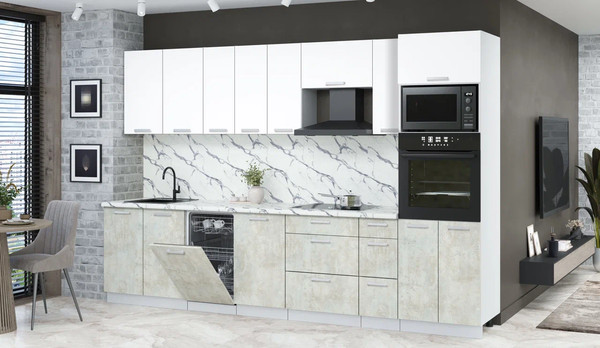 Кухонный гарнитур Интерлиния Мила Лайт 3.2-ПМ3 