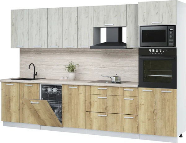 Кухонный гарнитур Интерлиния Мила Лайт 3.2-ПМ3 - фото