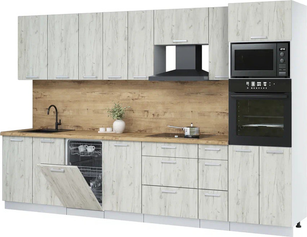 Кухонный гарнитур Интерлиния Мила Лайт 3.2-ПМ3  - фото