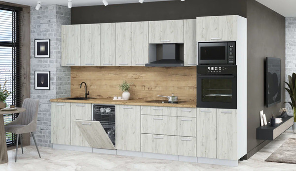 Кухонный гарнитур Интерлиния Мила Лайт 3.2-ПМ3 